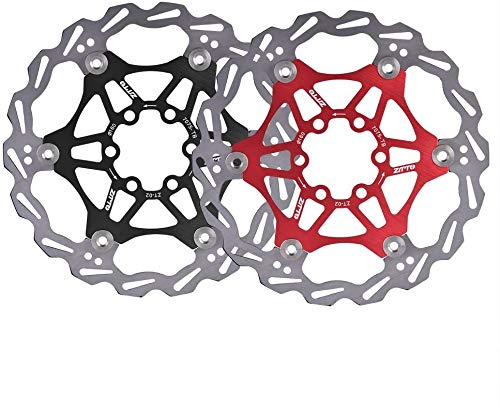 ANCLLO Brake Disc,160mm 6 Bolts Mountain Bike Floating Brake Disc Rotor Cycling Bicycle Brake Pad,with Good Heat Dissipation and Brake Performance