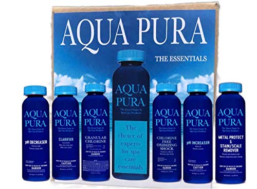 AQUA PURA Hot Tub Maintenance Chemicals & Supplies | Spas & Hot Tubs SPA Care Chemical KIT, The Essentials...