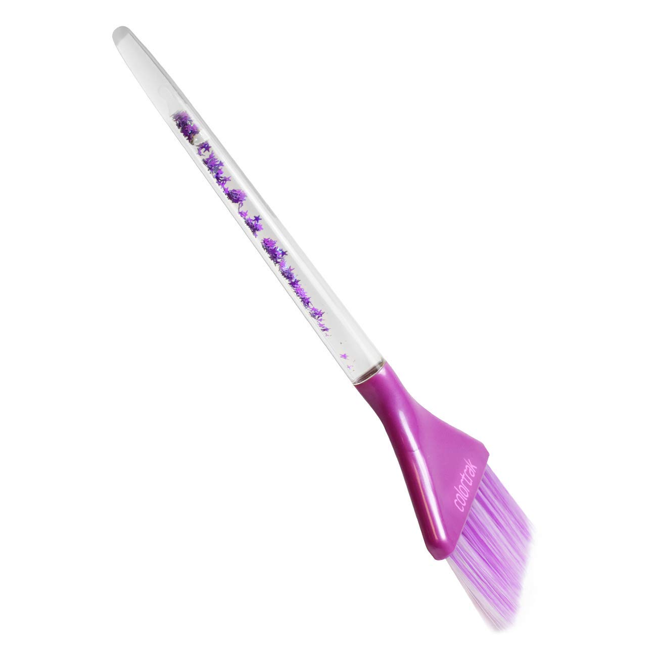 Colortrak Liquid Glitter Tint Brush, Ultra Soft Feather Bristles, Glitter Moves While You Work, Natural Finish, Precise Coloring Effects, Reusable, Easily Washable : Beauty