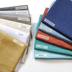 Terracotta Valances for Windows 1 Panel Pocket