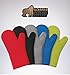 Gorilla Grip Premium Silicone Non Slip Oven Mitt Set, Soft Flexible Oven Gloves, Professional Heat Resistant Kitchen Cooking Mitts, Protect Hands from Hot Surfaces (Charcoal: Set of Oven Mitts).