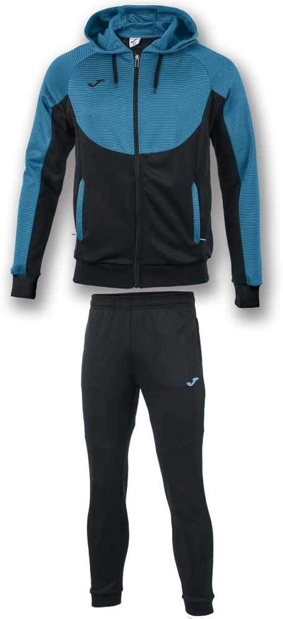 Tuta Joma Danubio Uomo - Nero Bianco, Comfort Poliestere | Tuta Sportiva Elegante - Foto 9