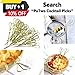 PuTwo Cocktail Picks Handmade Bamboo Toothpicks 4.7” White Pearl in 100 Counts