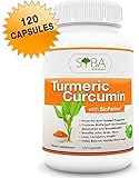 Premium Turmeric Curcumin with Bioperine Black Pepper Supplements - Highest Potency Available, Anti-Inflammatory, Pain Support, Antioxidant & Anti-Aging, 60 Day Supply 650mg Veggie Capsules