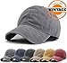 Unisex Vintage Washed Distressed Baseball Cap Twill Adjustable Dad Hat,J-grey,One Size