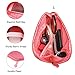 Travel Universal Organizer Bag / Electronics Accessories Case Packing Storage Bag, Multifunctional Shockproof Makeup Pouch, Gadget Bag, Data Cable Travel Case With Mesh (Size L, Red) - Happy Hours