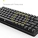 DREVO Excalibur 84-Key Cherry MX Switch Full Metal Mechanical Gaming Keyboard Cherry MX Brown Switch with Specially Coated Keycaps Black Edition