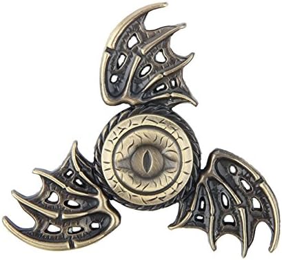 FlyHighHi EDC Tri-Spinner Metal Fidget Toys Game of Thrones Dragon Wings Sensory Fidget Spinners Dirt Resistant Pattern and ADHD Smooth Surface Anti Stress Toys