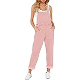Vetinee Womens Classic Adjustable Straps Pockets Denim Bib Overalls Jeans Pants
