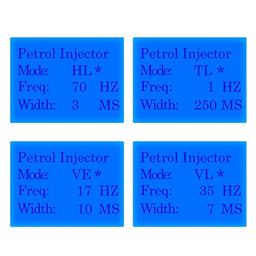 Professional Injector Tester K102S Fuel Injector Tester, Kawish Automotive Gasoline Injector Tester DC12V 1~50 Hz Diagnostic Tool