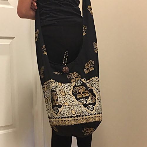 Good quality Hippie Boho Asian Thai Style Hand Made cotton Fabric Woven Sling Shoulder Tote cross body bag From Chiangmai Thailand Christmas Gift