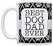 ThisWear Dog Gifts for Men Best Dog Dad Ever Dog Lover Gifts for Men Funny Dog Coffee Mug Gift Coffee Mug Tea Cup Black