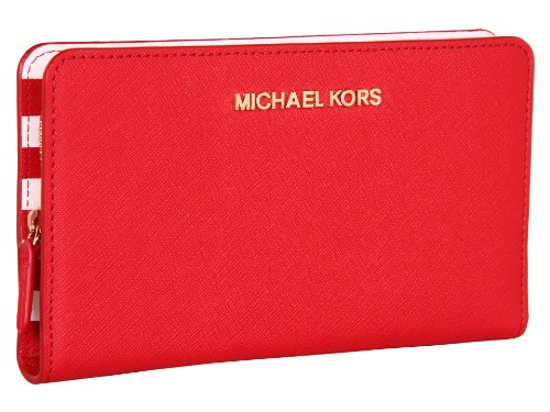 Snap Wallet Michael Kors Faffiano Stripe Red/white