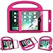 LEDNICEKER Kids Case Built-in Screen Protector for iPad Mini 1 2 3 - Shockproof Handle Kidproof Friendly Foldable Stand Child Case for iPad Mini 1st 2nd 3rd Generation - Magenta/Rose