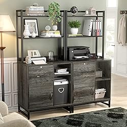 Homieasy Vertical Filing Cabinet with Lock
