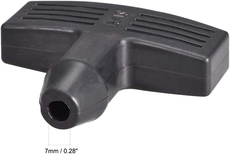 sourcing map Recoil Handle Pull Start Rubber Replacement Garden Machine Fitting - Image 4