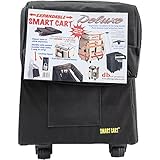 Smart Cart, Deluxe, Black Rolling Multipurpose Collapsible Basket Cart Scrapbooking