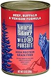 Natural Balance Wild Pursuit Beef Buffalo and Canned Dog Food, 13-Ounce, Set of 12
