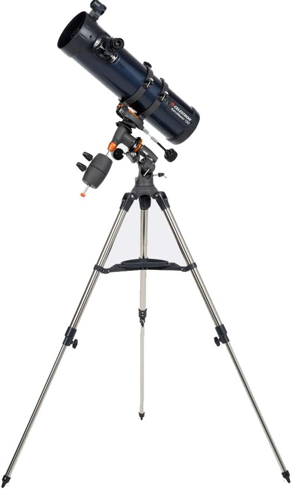ZHHAOXINPA Portable Telescope 130mm Aperture 650mm Focal Length Refractor Telescope Kids and Astronomy Beginners with Super lightweight Tripod, Finder Scope for Men Women, blue