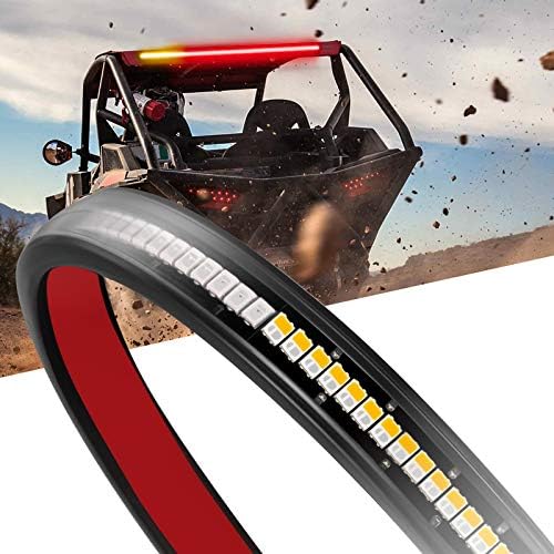 Nirider UTV Tail Light Strip, 30 Inch Rear Light Bar Tailgate Light w/ Turn Signal Brake Backup Light for UTV RZR Polaris Ranger Can-Am Truck Wrangler Trailer ATV Golf Cart 4×4 Off Road – Red Amber Nirider UTV Tail Light Strip, 30 Inch Rear Light Bar Tailgate Light w/ Turn Signal Brake Backup Light for UTV RZR Polaris Ranger Can-Am Truck Wrangler Trailer ATV Golf Cart 4×4 Off Road – Red Amber