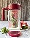 Glass Water Infusion Pitcher | BPA Free Fruit Infuser | Premium Borosilcate Glass for Hot and Cold Liquids | Infuse Iced Tea, Coffee, Water, Juice, Vodka, Tequila - Cestari Infuser, Red 44 ounces