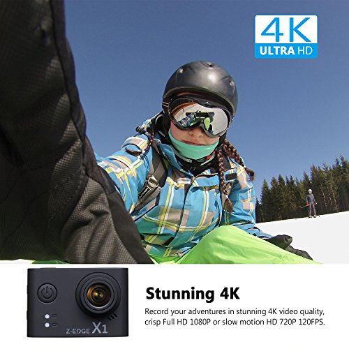 Z-EDGE-4K-Action-Camera-WiFi-Ultra-HD-Waterproof-Sport-Camera-2-Inch-LCD-Screen-1080P-60FPS-16MP-Action-Cam-170-Degree-Ultra-Wide-Angle-With-2-Rechargeable-1000mAh-Batteries