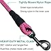 iYoShop Rope Dog Leash - 2/5 Inch Thick 5 Feet Long - Quality Thick Nylon - Lighter - Soft Handle and Light Weight Pet Training Lead for Small Medium Large Dogs (2/5 X 5', Pink)
