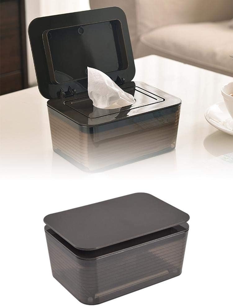 Baby Dry Wet Wipes Case Plastic Nappy Wipes Dispenser with Lids Baby Wipes Holder with Large Capacity Detachable Desktop Storage Box