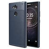 Sony Xperia L2 Case, MoKo Soft Slim Lightweight TPU Gel Bumper Cover Anti-Scratch Shock Absorption Protective Back Panel for Sony Xperia L2 5.5 Inch 2018 - Blue