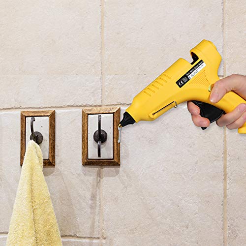 Hot Glue Gun 100W Dual Power High Temp Heavy Duty Melt Glue Gun Kit with 20 Pcs Premium Glue Sticks for Arts & Crafts Use,Christmas Decoration/GiftsHot Glue Gun 100W Dual Power High Temp Heavy Duty Me