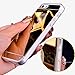 Johncase Soft TPU Bumper with Electroplating Back Cover Luxury Phone Mirror Girl Case for iPhone 5 5s SE (Gold)
