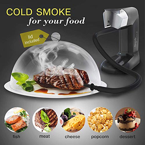 homia Smoking Gun Wood Smoke Infuser - Extended Kit, 14 PCS, Portable Electric Smoker Machine with Accessories and Wood Chips - Cold Smoke for Food and Drinks - Thumbnail 2