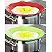 Lugsh Set of 2 Spill Stopper Lid Cover and Overflow Stopper - Boil Over Safeguard - Silicone Spill Stopper Pot Pan Lid Multi-Function Kitchen Tool - Anti Spill Lid - No Boil Over Lid - Cooking