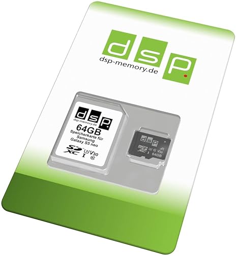 64GB Speicherkarte (A1, V30, U3) für Samsung Galaxy S5 NEO