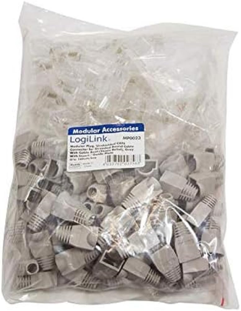 LogiLink RJ45 Ethernet Connectors - Wire Connectors (Grey)