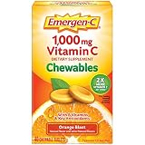 Emergen-C Chewable Vitamin C 1000mg, With B Vitamins And Antioxidants Tablet (40 Count, Orange Blast Flavor), Dietary Supplement, Multi