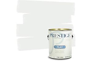 PRESTIGE Paints Interior Paint and Primer in One, 1 Gallon, Flat, White