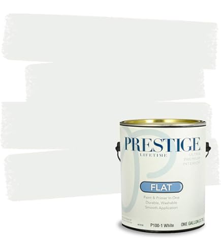 PRESTIGE Interior Paint & Primer In One, Satin Finish, Blue Sky Color, 1 Gallon