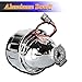 Zento Deals 2 Pieces of Mini H1 HID Bi-Xenon Projector Lens for H1 Bulb Model- Clear Bright High and Low Bim Light with Aluminum Housing for All Weather
