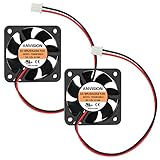 ANVISION 2-Pack 40 x 40 x 10mm 4010 Dual Ball Bearing DC 12V Brushless Cooling Fan UL CE YDM4010B12