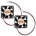 ANVISION 2-Pack 40 x 40 x 10mm 4010 Dual Ball Bearing DC 12V Brushless Cooling Fan UL CE YDM4010B12 primary