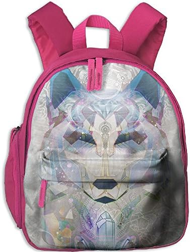 Crystalline Wolf Totem Kids Lightweight Book Bag For Preschool