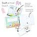 First 5 Years Baby Memory Book, Unisex – Album Record Photo with Memories Stickers, Yellow.
