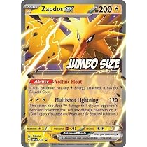 Pokemon - Jumbo Card - Zapdos ex SVP 049 - Pokemon 151 Black Star