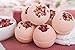 Bloom Bath Bombs Set - Pack of 6 Luxurious Herbal Bath Fizzies - Artisan, Handmade, Spa Experience - with Natural Oils and Butters