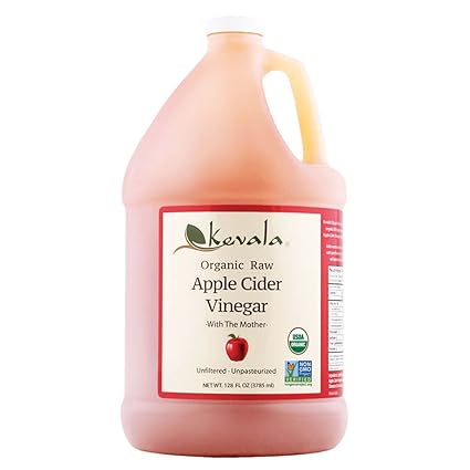 Amazon Com Kevala Organic Apple Cider Vinegar 128 Fluid Ounce 1 Gallon Grocery Gourmet Food