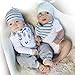 Baby Bandana Drool Bibs for Boys and Girls with Matching Beanie Hats, Unisex 8-Pack, Baby Bibdanas for Drooling and Teething, 100% Cotton, Soft, Absorbent, Baby Shower Gift for Newborns, Bonus EBook