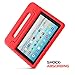 MoKo Case for Amazon Fire HD 10 Tablet (7th and 9th Generation, 2017 and 2019 Release) 10”, Kids Shock Proof Convertible Handle Light Weight Super Protective Stand Cover Case for Fire HD 10, RED
