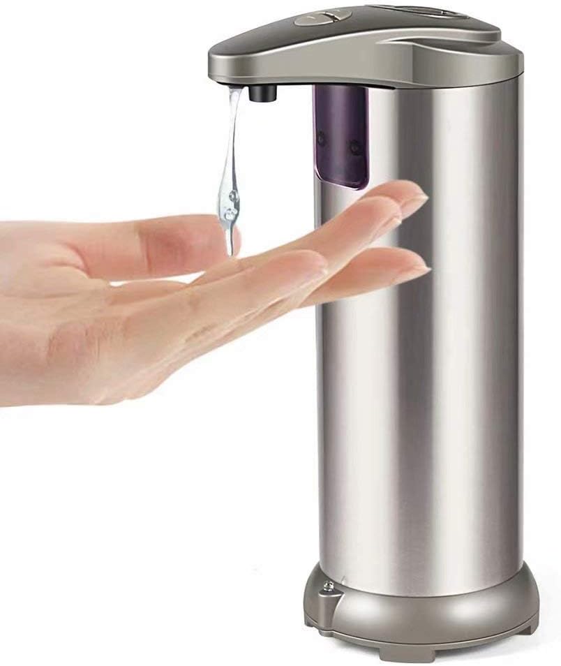 Countertop Lotion Dispenser Automatic Soap Dispenser - Hands Free - IR Infrared Motion Sensor, Stainless Steel Auto Touchless Soap Dispenser,Perfect for Kitchen and Bathroom,250ml