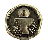Silver Tone I Am the Bread of Life First Communion Pocket Token, 1 Inch